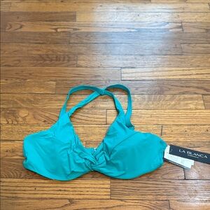 La Blanca Swimwear bikini top Teal 16